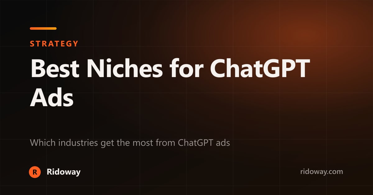 Best Niches for ChatGPT Ads in 2026 (Proven Winners)